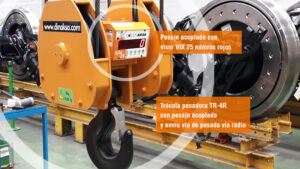 DINAKSA trocola pesadora con visor vix 20 num rojos cabecera