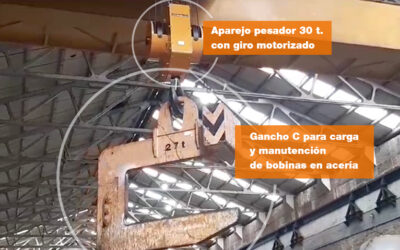 Aparejo con giro motorizado de 30 t
